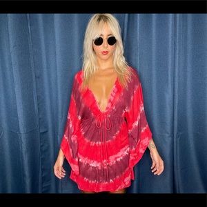 Blue Life BY Planet Blue coverup tie dye dress